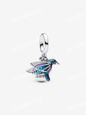 Pandora Hummingbird Double Dangle Charm